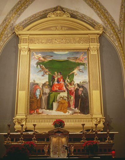 The Virgin and Child Enthroned with Saints by Lorenzo Lotto